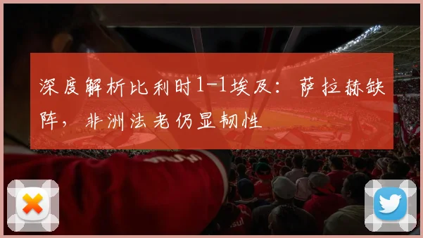 深度解析比利时1-1埃及：萨拉赫缺阵，非洲法老仍显韧性